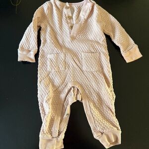 Cozy Pink Textured Kids One Piece